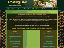 Tablet Screenshot of beekeepers.amazingbees.com.au